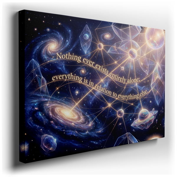 Interconnected Universe - Spiritual Galaxy Canvas Wall Art