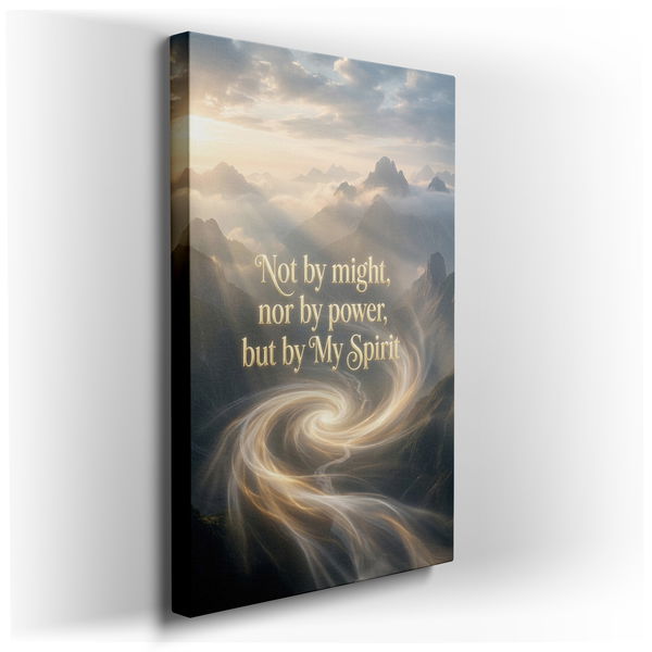 Inspirational Mountain Vista Canvas Wall Art