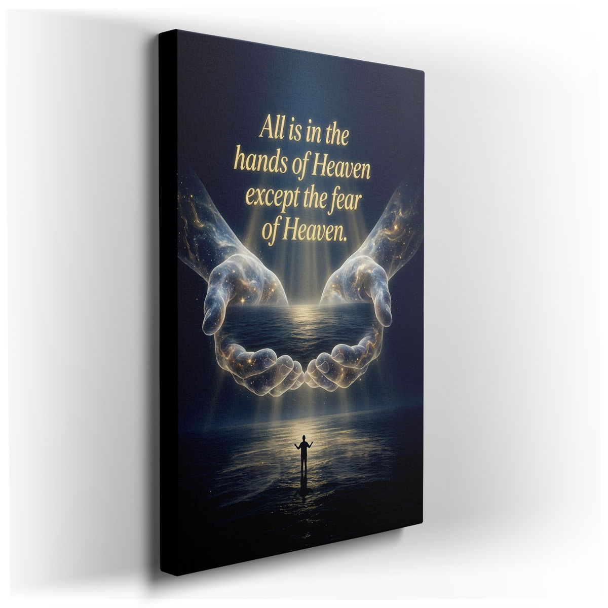All is in the Hands of Heaven Canvas Wall Art