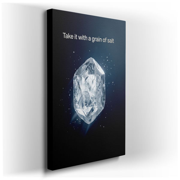 Take It With A Grain Of Salt - Modern Canvas Wall Art