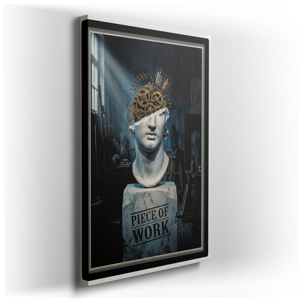 Steampunk Sculpture - Industrial Canvas Wall Art