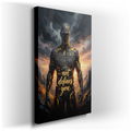 Empowering Stone Figure Canvas Art - Inspirational Decor