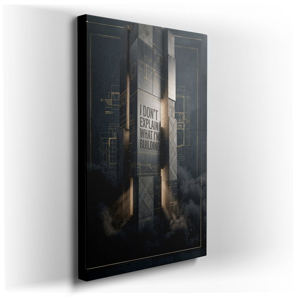 I Don't Explain What I'm Building Wall Art