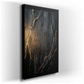I Prefer Mastery To Approval - Black and Gold Canvas Wall Art
