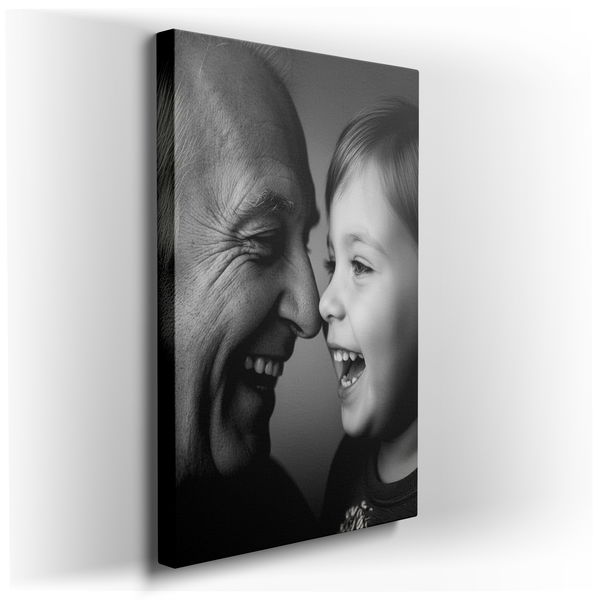 Generations of Laughter Canvas Art - Family Decor