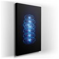 Ethereal Energy Discs - Abstract Blue Canvas Wall Art