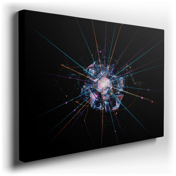 Geometric Explosion Canvas Wall Art - Modern Focal Point