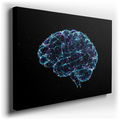 Brain Connection Canvas Wall Art - Modern Tech