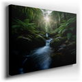 Forest Stream - Tranquil Nature Canvas Wall Art