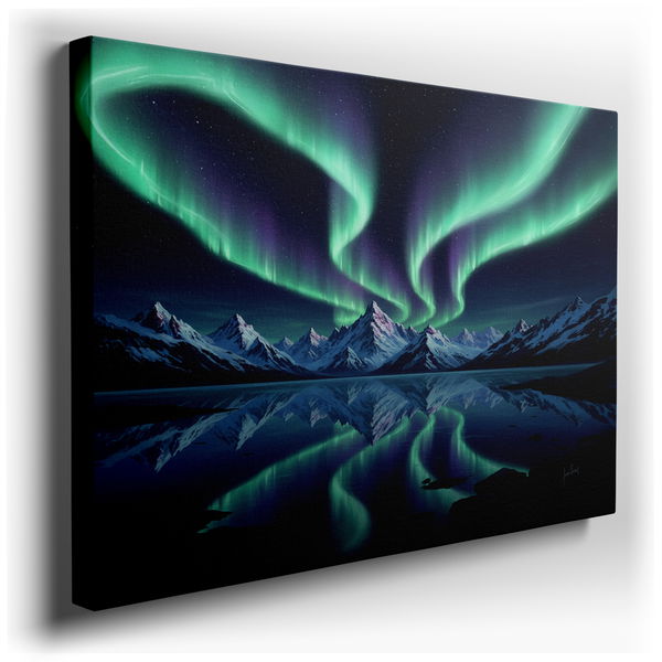 Aurora Borealis Canvas Wall Art - Northern Lights