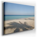Azure Seascape Canvas Wall Art - Tropical Beach Decor