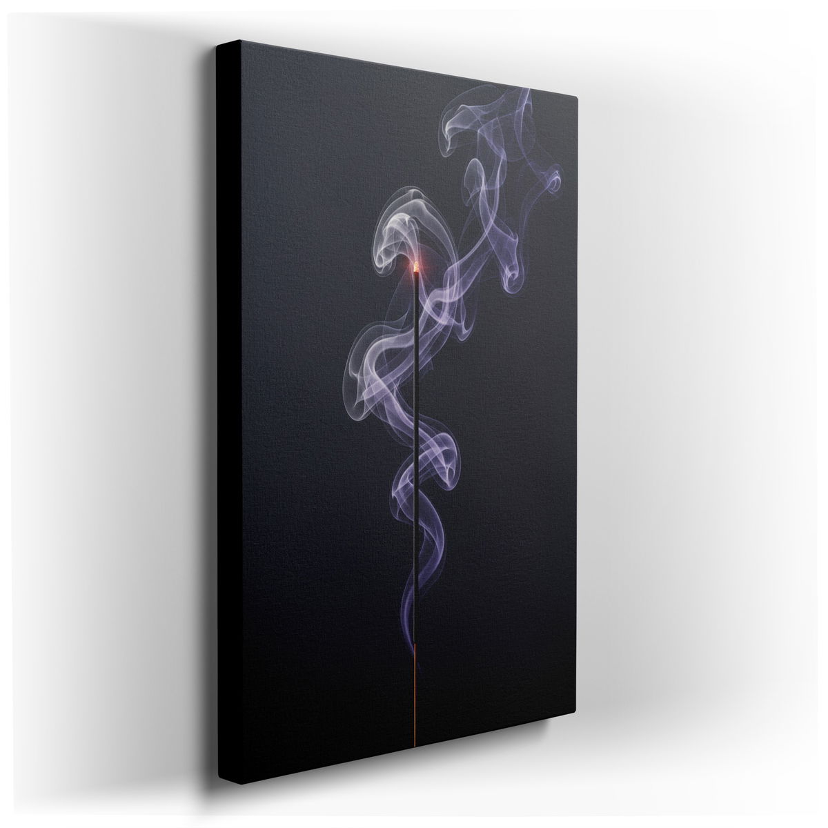 Incense Smoke - Modern Canvas Wall Art