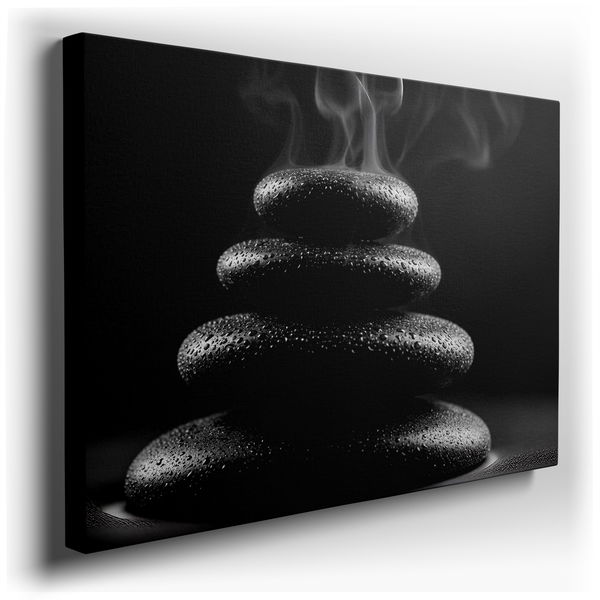 Zen Stone Stack - Minimalist Canvas Wall Art