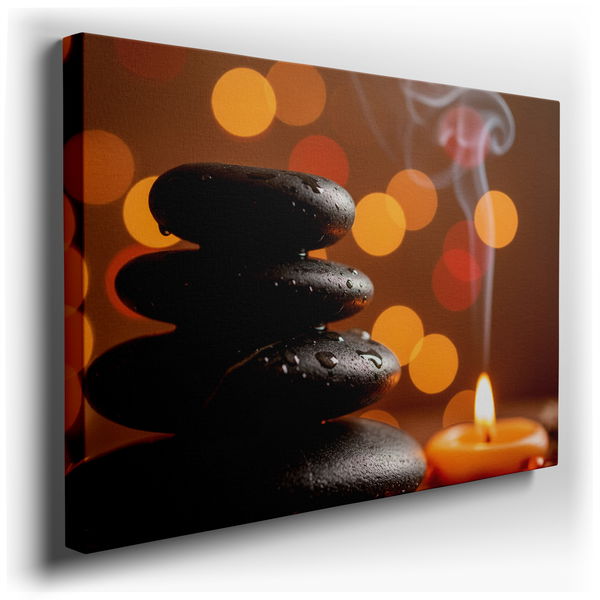 Zen Stones - Tranquil Spa Canvas Wall Art