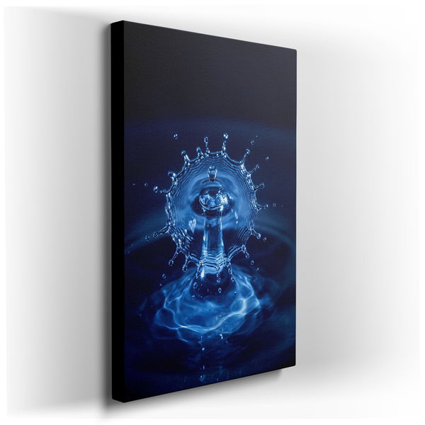 Water Drop Collision Abstract Wall Art