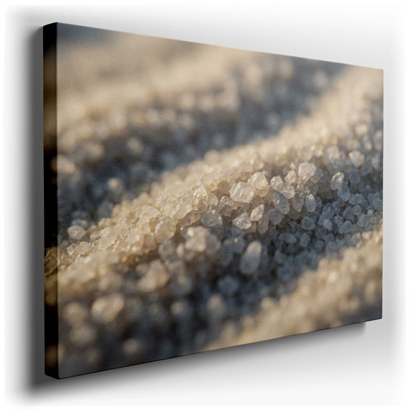 Crystalline Texture Close-Up - Elegant Canvas Wall Art