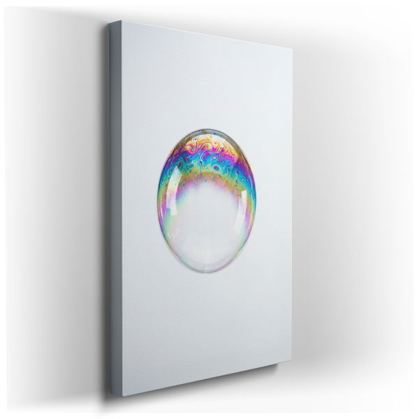 Iridescent Bubble - Modern Abstract Canvas Wall Art