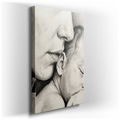 Mother's Embrace - Sentimental Pencil Drawing Canvas Wall Art