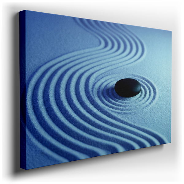 Zen Garden Stone - Minimalist Canvas Wall Art