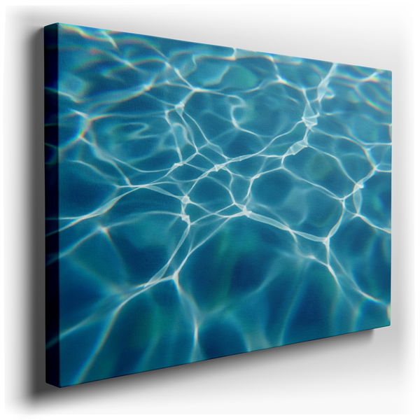 Abstract Water Reflections Canvas Wall Art - Modern Decor