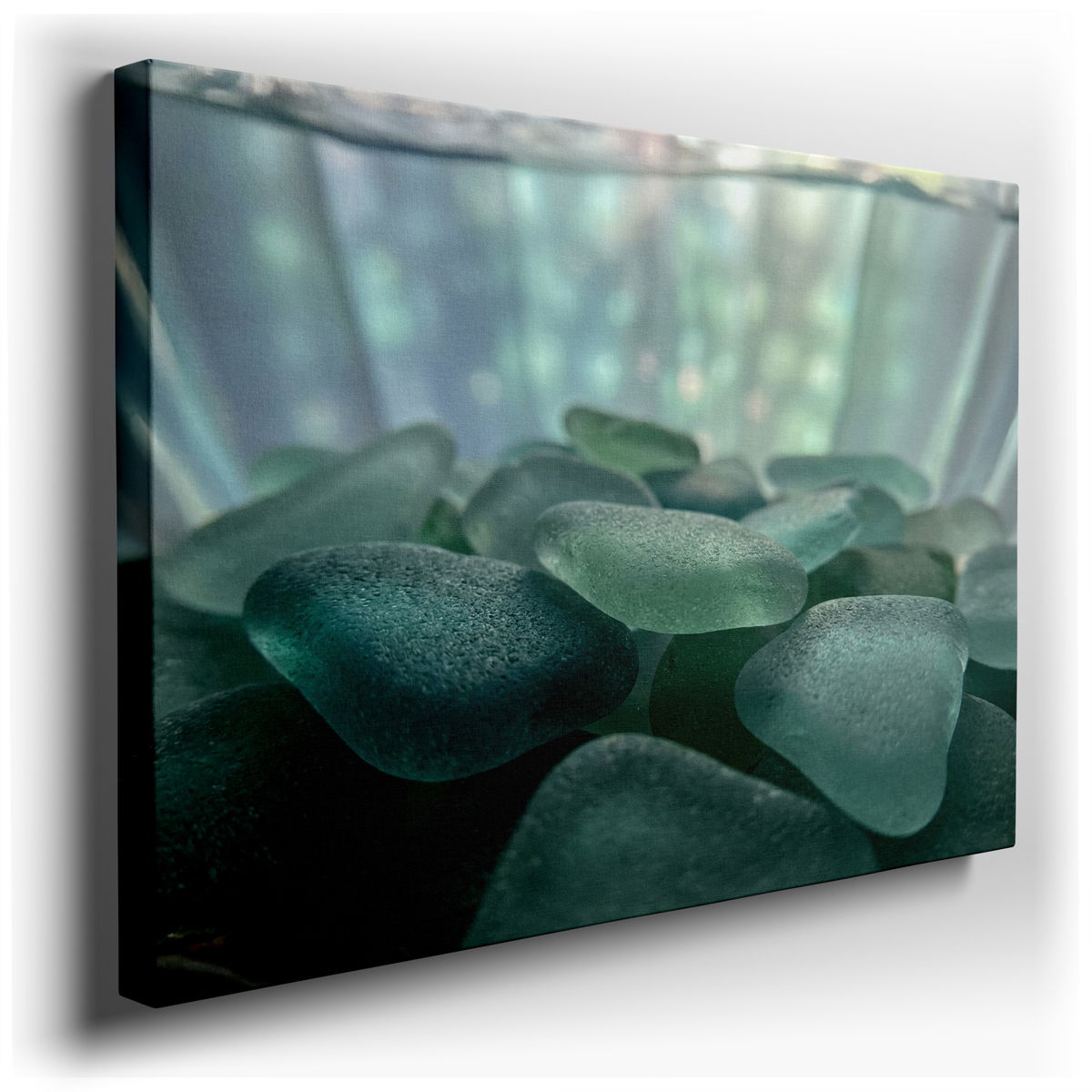 Sea Glass Serenity Canvas Art for Coastal Decor