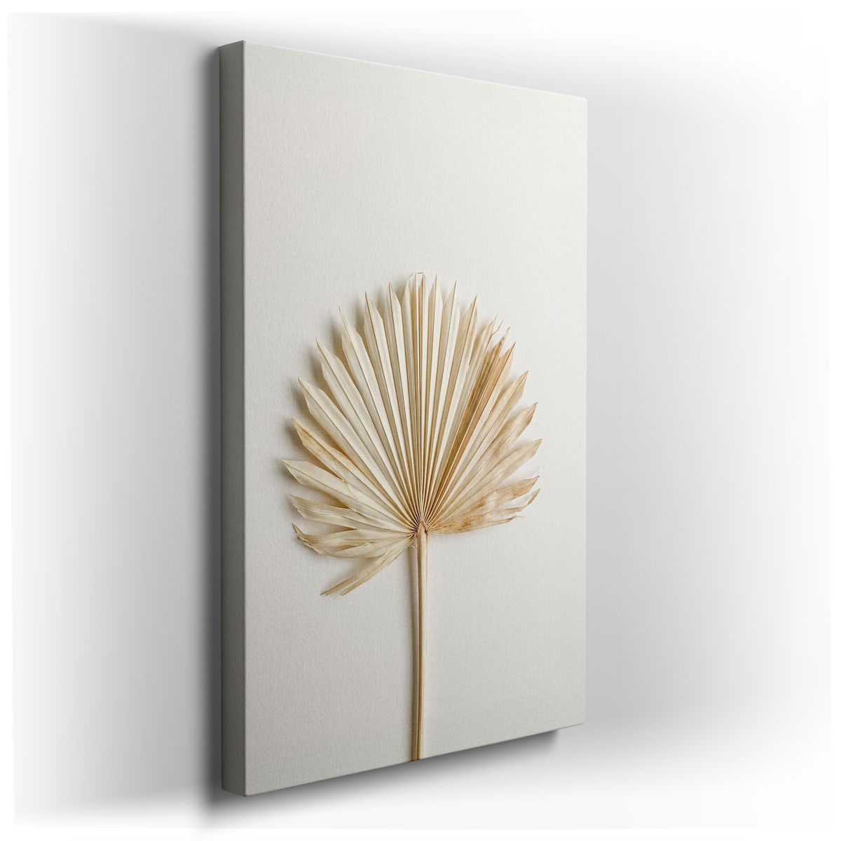 Dried Palm Leaf - Minimalist Canvas Wall Art