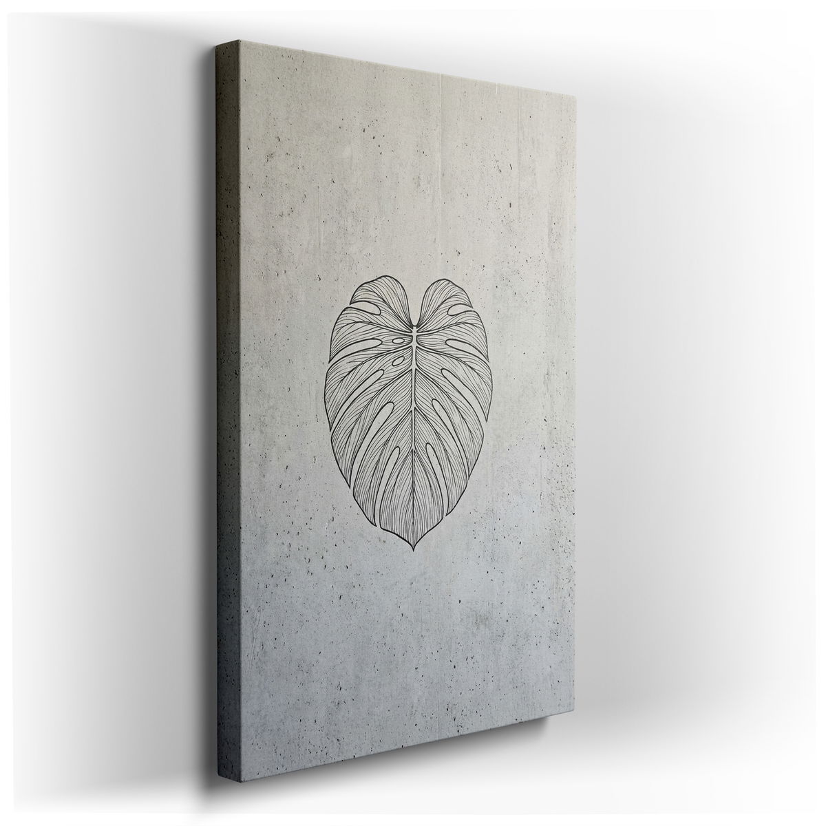 Minimalist Monstera Leaf Wall Art - Botanical Decor