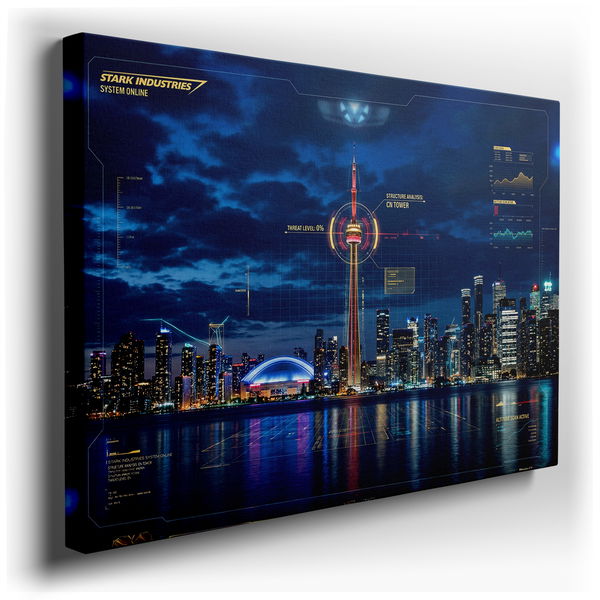 Futuristic Toronto Skyline Wall Art - Modern Vision