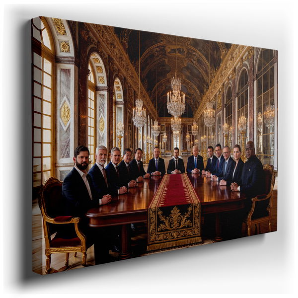 World Leaders Meeting - Political Canvas Wall Art