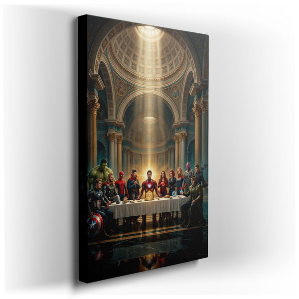 Last Supper Avengers Canvas Wall Art