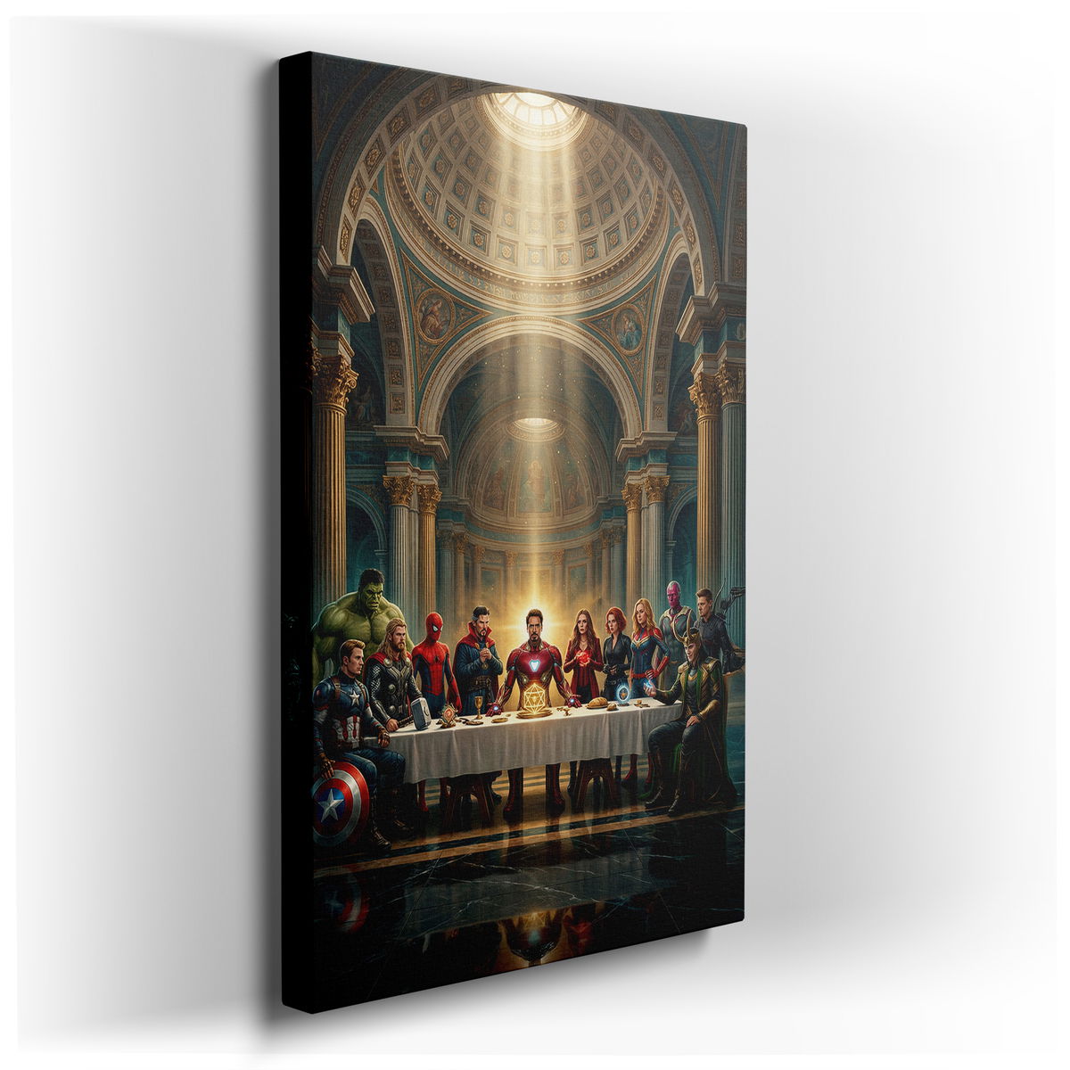 Last Supper Avengers Canvas Wall Art
