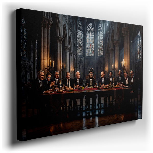 Hollywood's Last Supper - Celebrity Canvas Wall Art