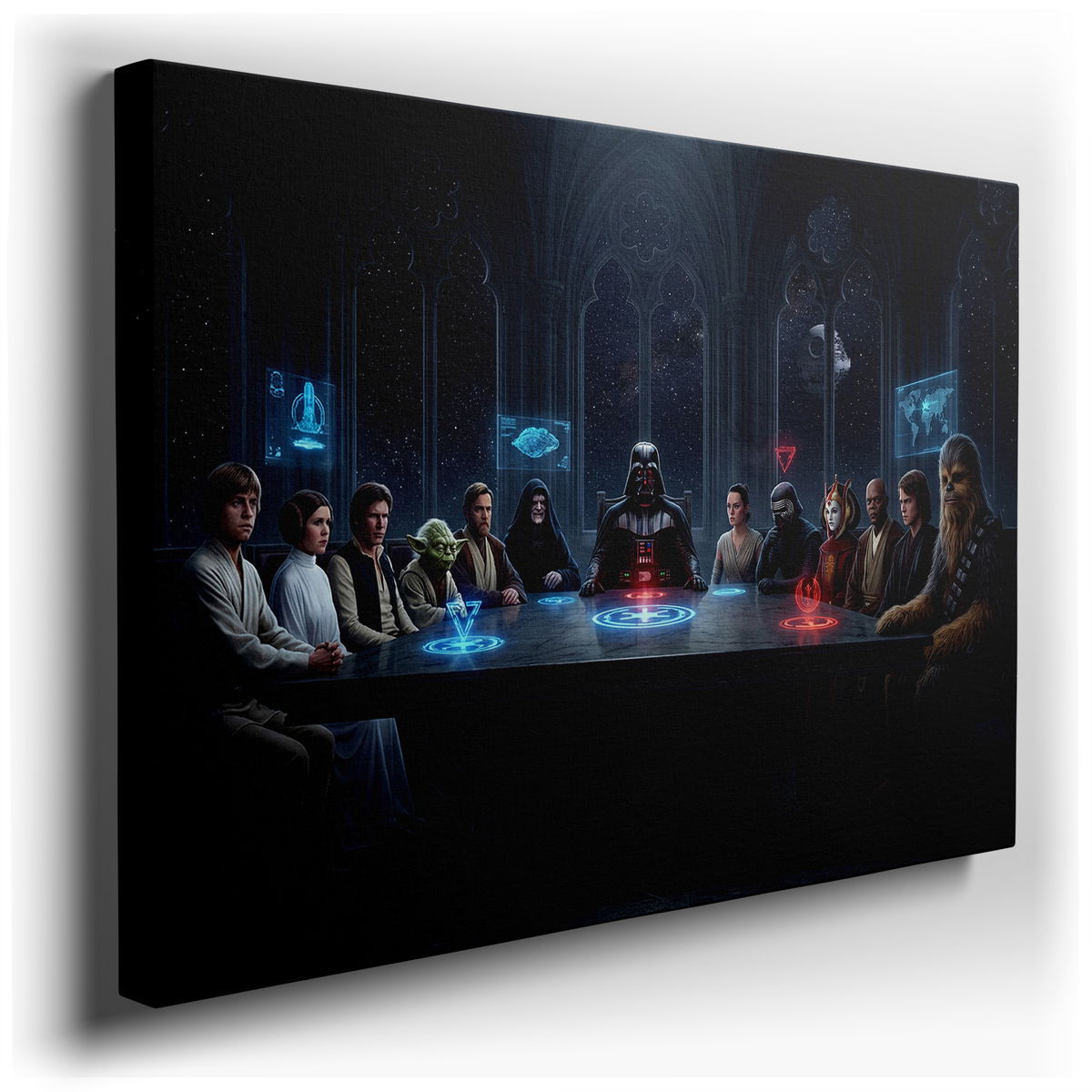 Star Wars Council Meeting - Sci-Fi Canvas Wall Art