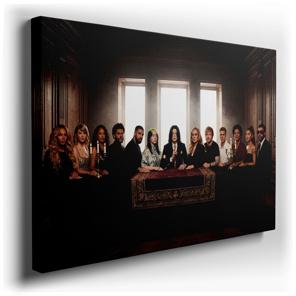 The Last Supper of Pop - Colorful Canvas Wall Art
