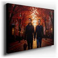 Autumn Stroll - Romantic Fall Canvas Wall Art