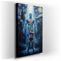 Strength in Art: Weightlifter & Guardian - Canvas Wall Art