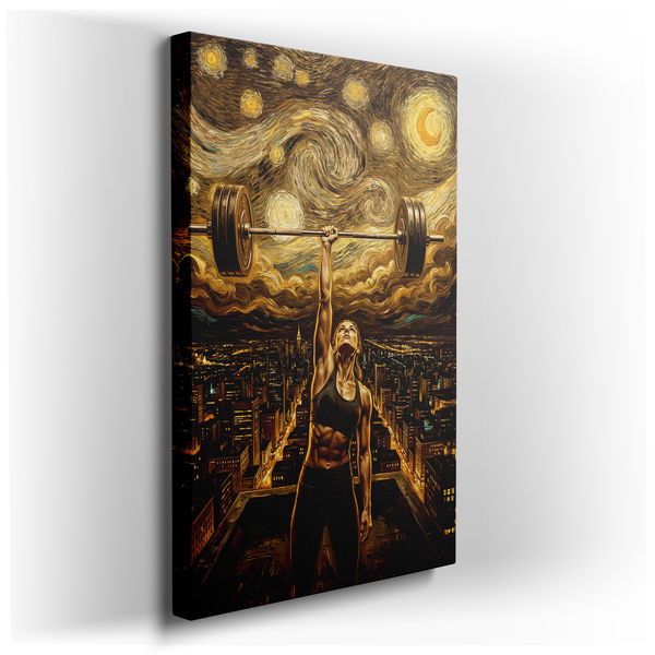 Van Gogh Gym - Starry Night Canvas Wall Art