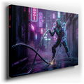 Cyberpunk Athlete - Canvas Wall Art