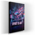 Sport is Art Inspirational Fitness - Canvas Wall Art