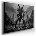 Vigilante Noir - Winged Warrior Canvas Wall Art