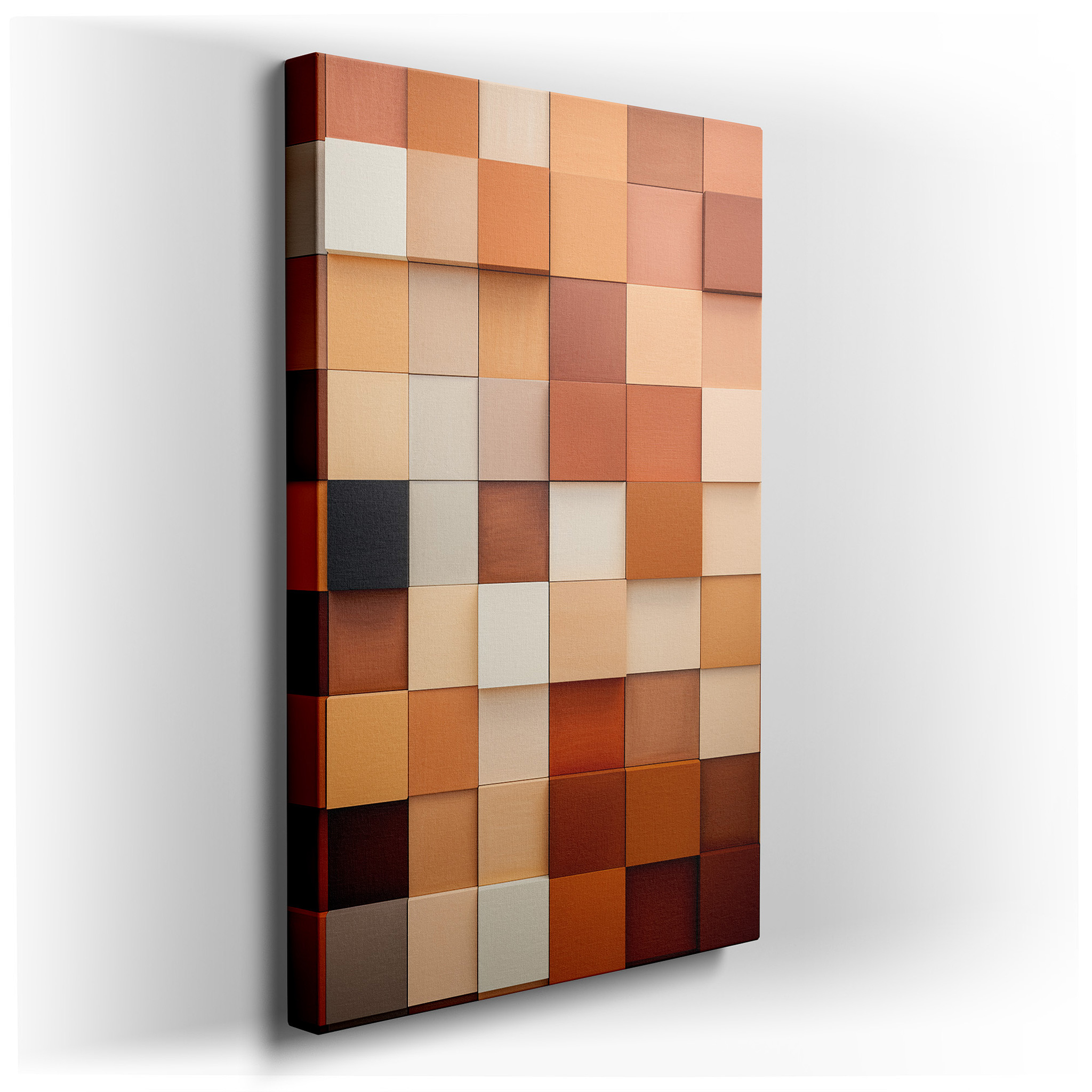 A Harmony of Cozy Hues in Paint Swatches, Inspiring Relaxation and Innovation: Large Wall Art, Canvas Wall Art, Wall