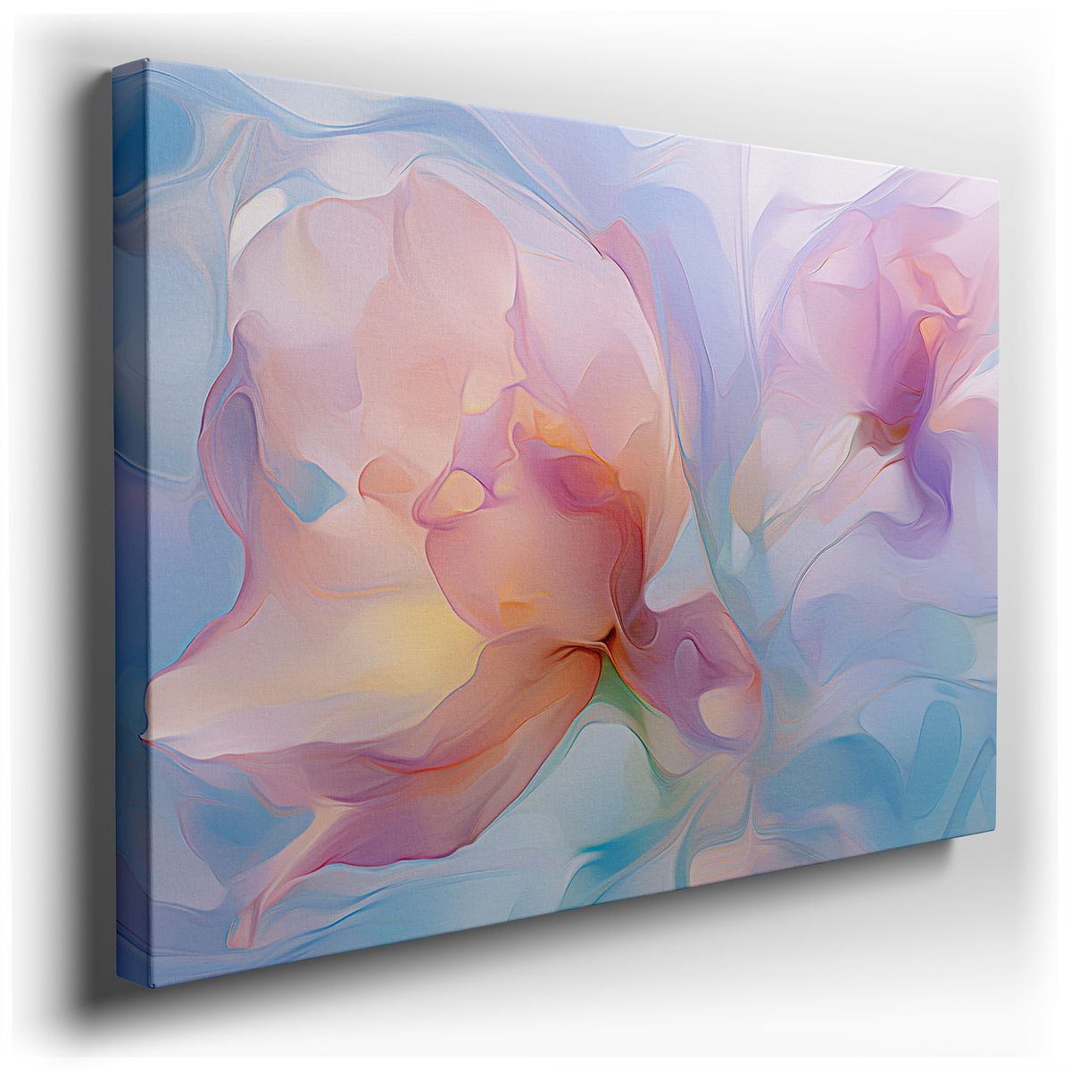 Serene Symphony of Pastel Blooms Wall Art
