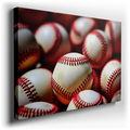 A Tribute to America's Favorite Sport - Red Stitch Canvas Wall Art