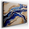 Enchanting Waterways in Vivid Blues - Canvas Wall Art