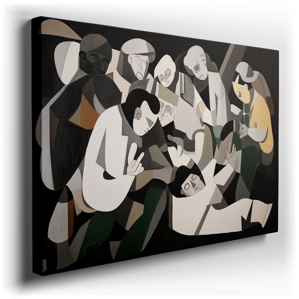 Human Connections - Abstract Expressionist Art - Canvas Wall Art