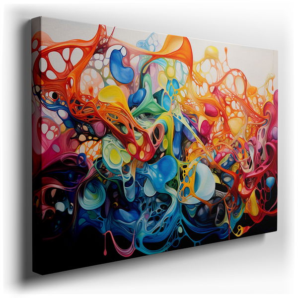 Abstract Symphony of Colors Wall Art