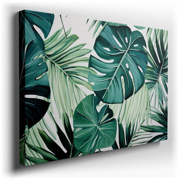 Abstract Tropical Leaves - Large Wall Art
