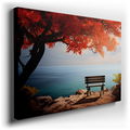 Autumn Embrace Coastal Waters - Peaceful Wall Art