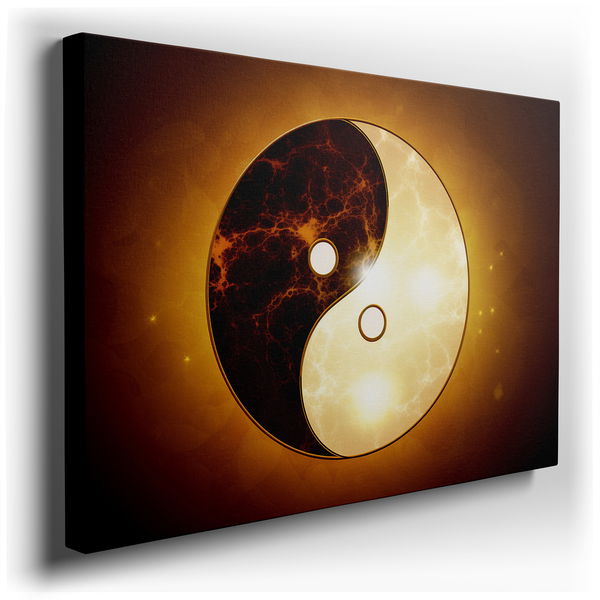 Yin Yang Balance Canvas Art for Bedroom & Office
