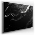 Dynamic Swirls - Abstract Black and White Wall Art